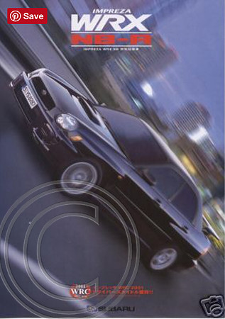 Original JDM WRX NB-R Brochure 2